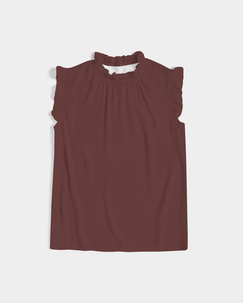 "Blackwood" Women's All-Over Print Ruffle Sleeve Top