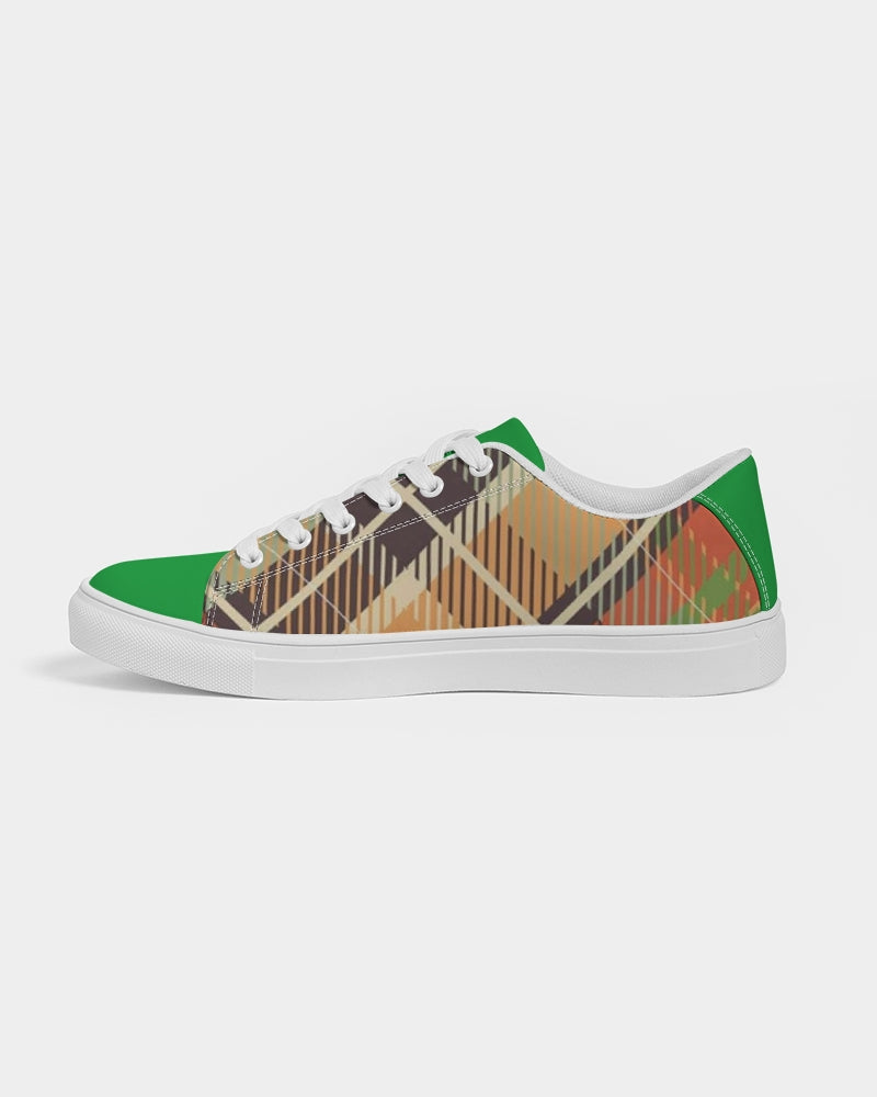 "No logo's" Men's Faux-Leather Sneaker