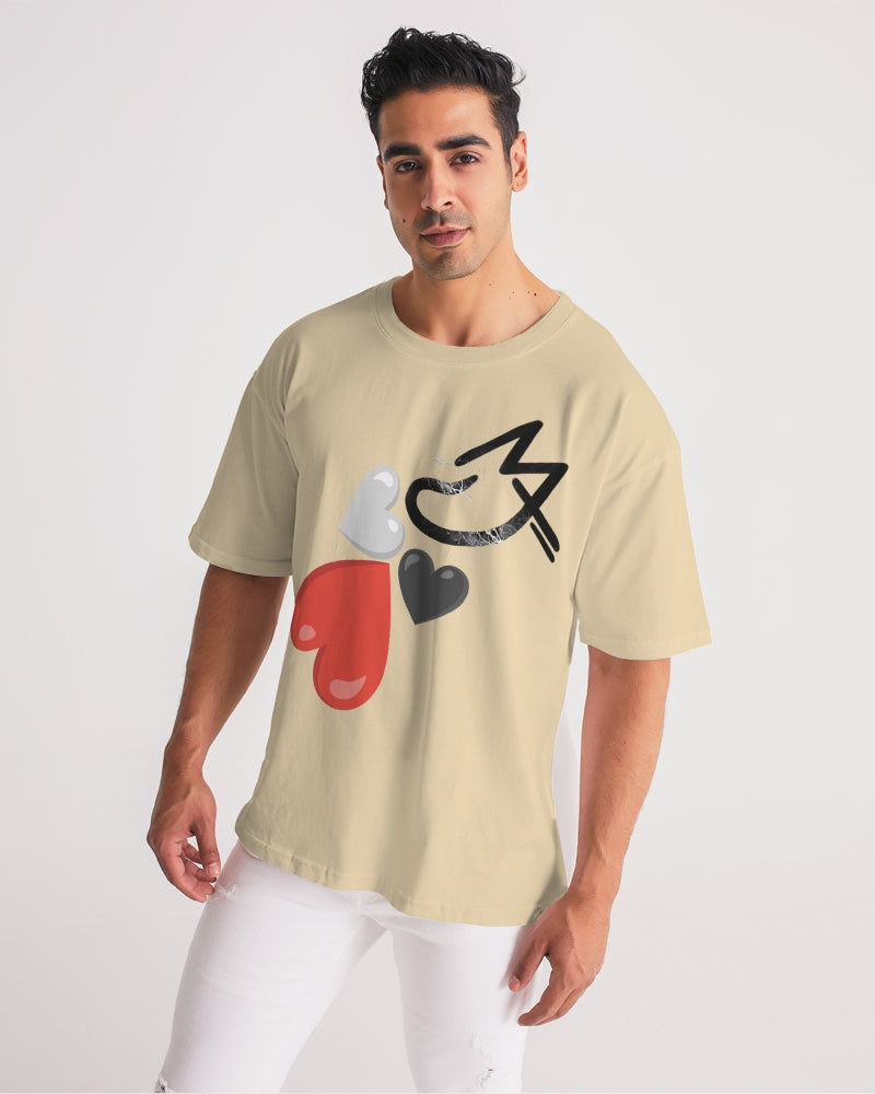 Wheat Men's All-Over Print Premium Heavyweight Tee