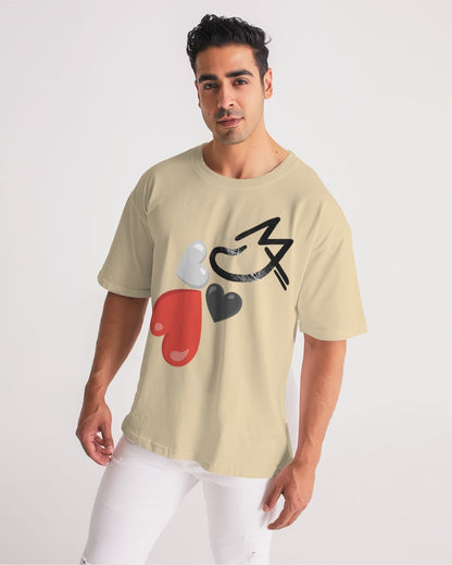 Wheat Men's All-Over Print Premium Heavyweight Tee