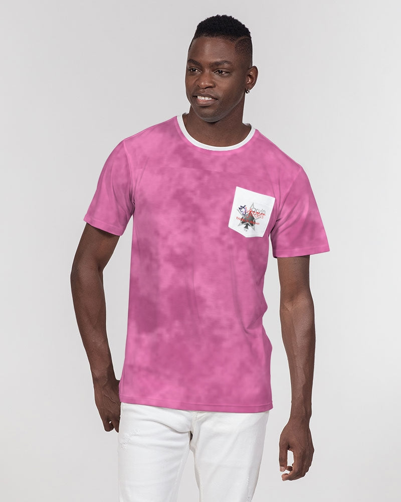 What the pink  Men's All-Over Print Pocket Tee