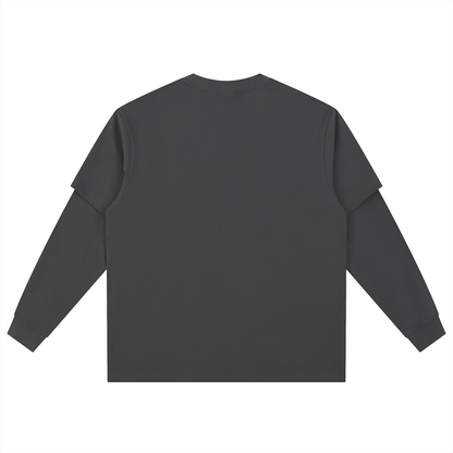 Layered Long Sleeve Oversized Tee