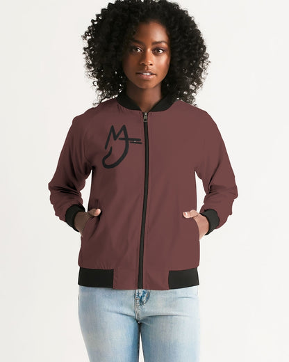 "Blackwood" Women's All-Over Print Bomber Jacket