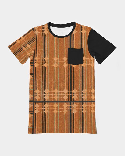 "Faceboard"  Men's All-Over Print Pocket Tee