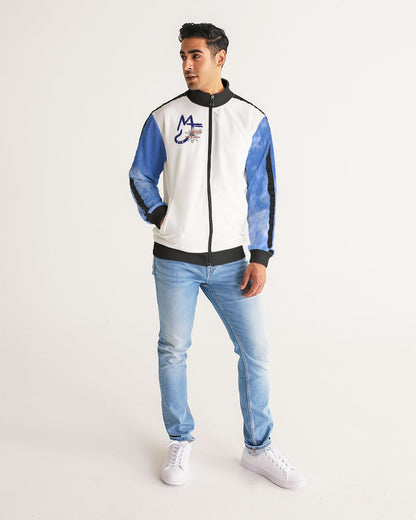 Logo's under the sky Men's All-Over Print Stripe Sleeve Track Jacket