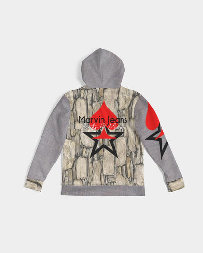 Stone grey  Men's All-Over Print Hoodie