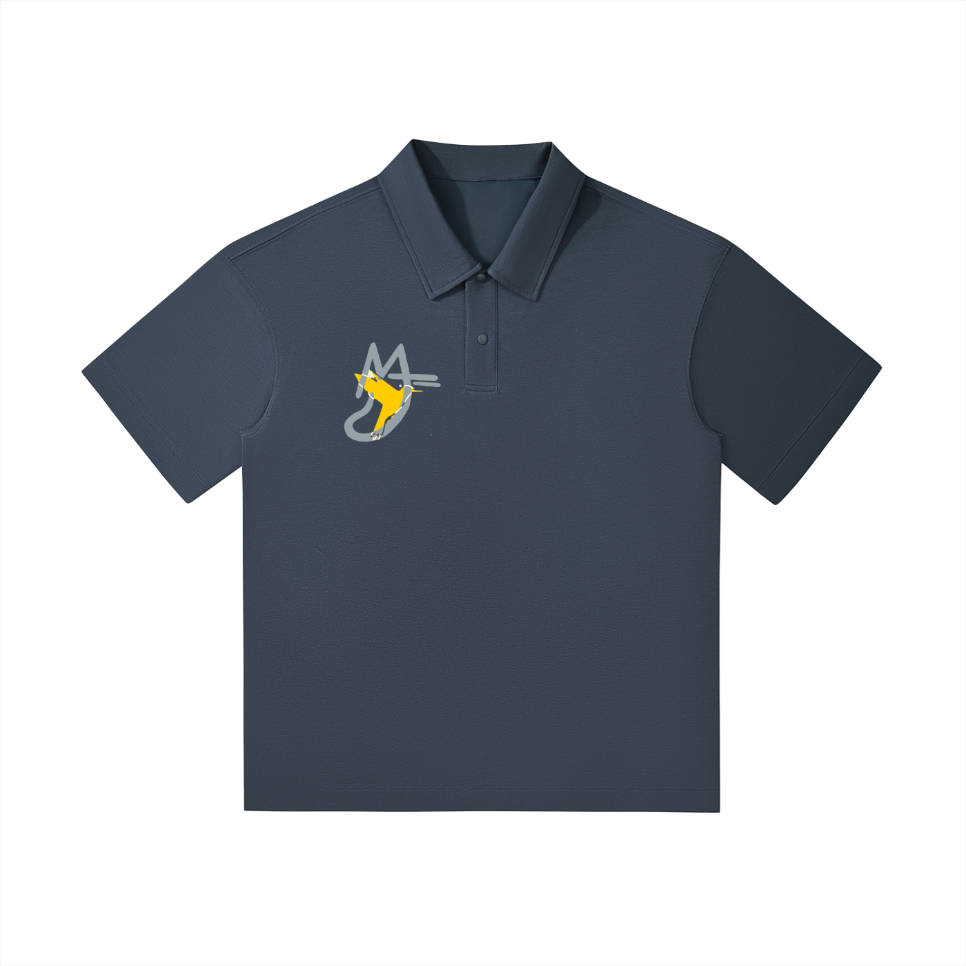 Drop Shoulder Short-Sleeve Polo