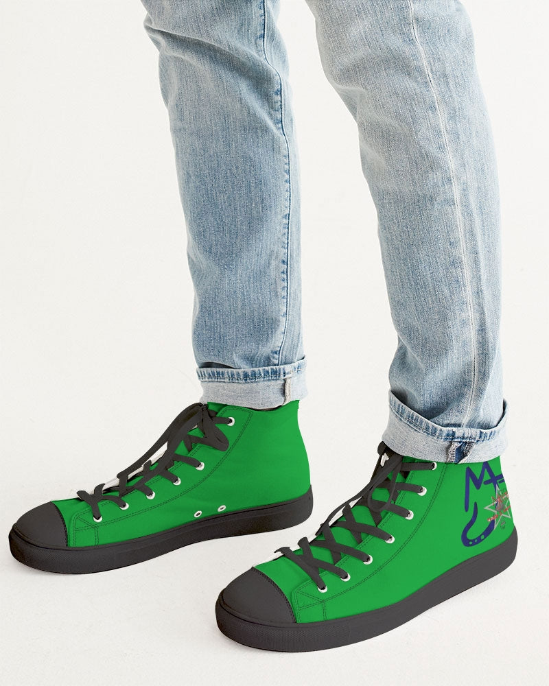 Freeport black tip Men's Hightop Canvas Shoe - Black