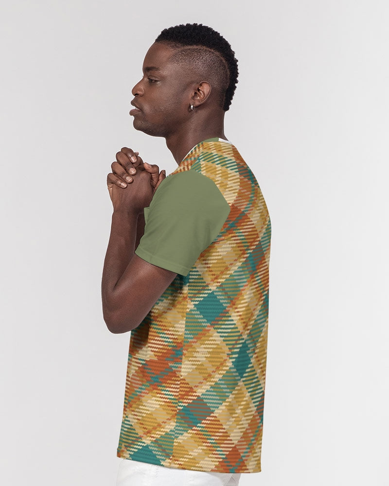 "Soft grid" Men's All-Over Print Pocket Tee