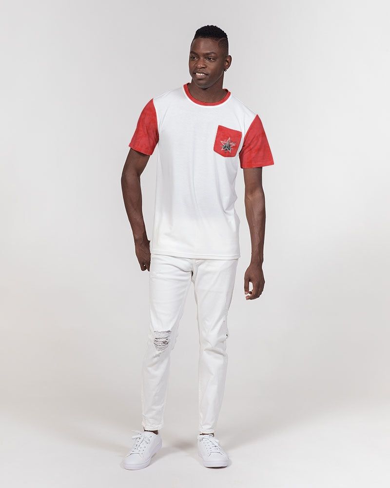 Holy Red  Men's All-Over Print Pocket Tee