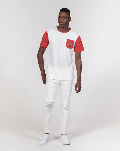 Holy Red  Men's All-Over Print Pocket Tee