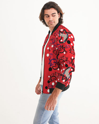 Young Marvin  Men's All-Over Print Bomber Jacket