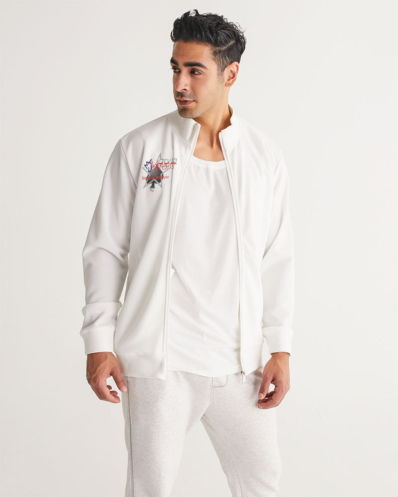 @ll white pro Men's All-Over Print Track Jacket