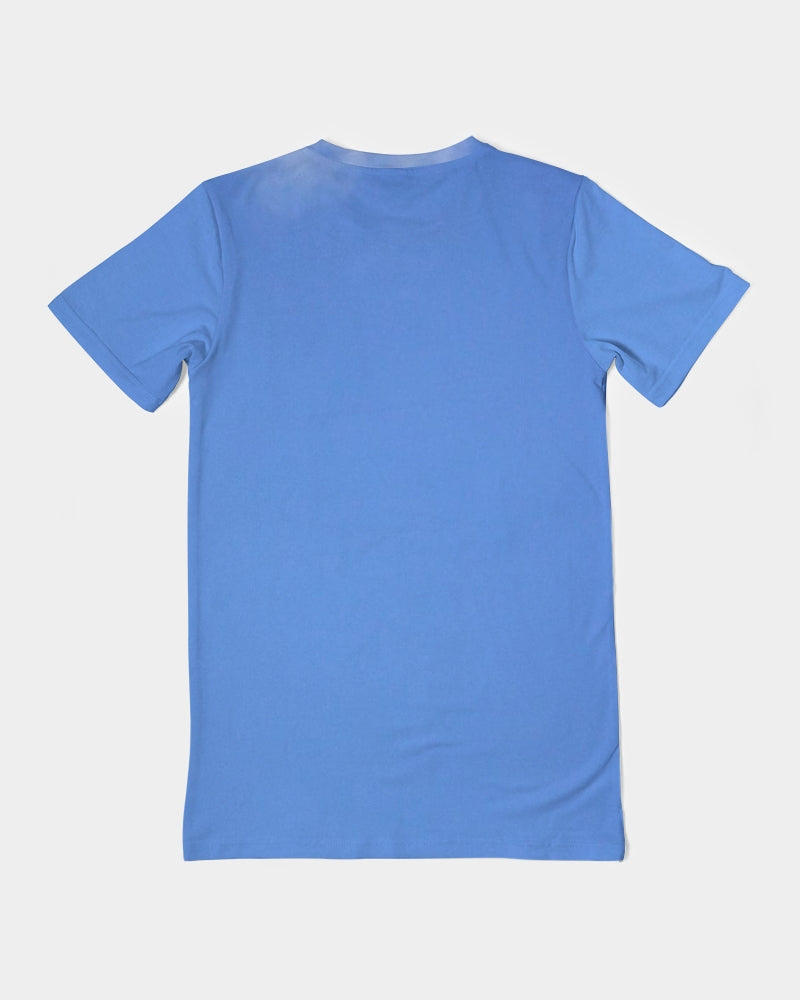 Kingly Blue  Men's All-Over Print Pocket Tee