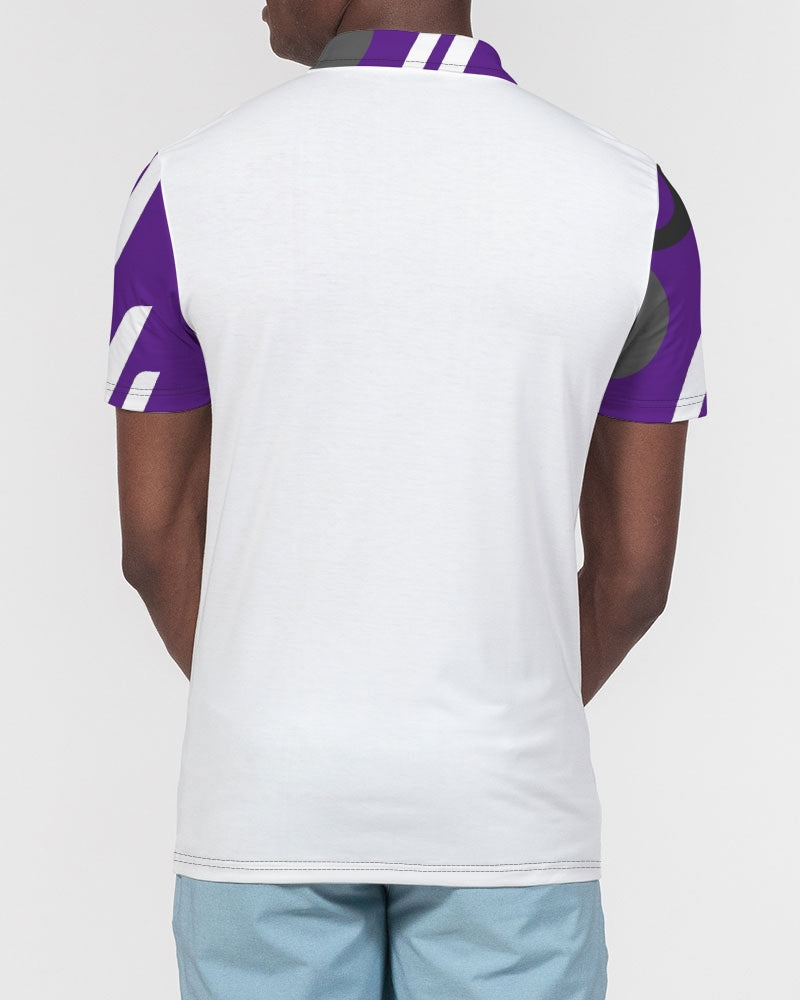 Marvin Jeans be the BRAND wear the BRAND  Men's All-Over Print Slim Fit Short Sleeve Polo