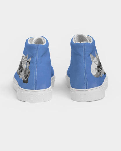 Kingly Blue  Men's Hightop Canvas Shoe