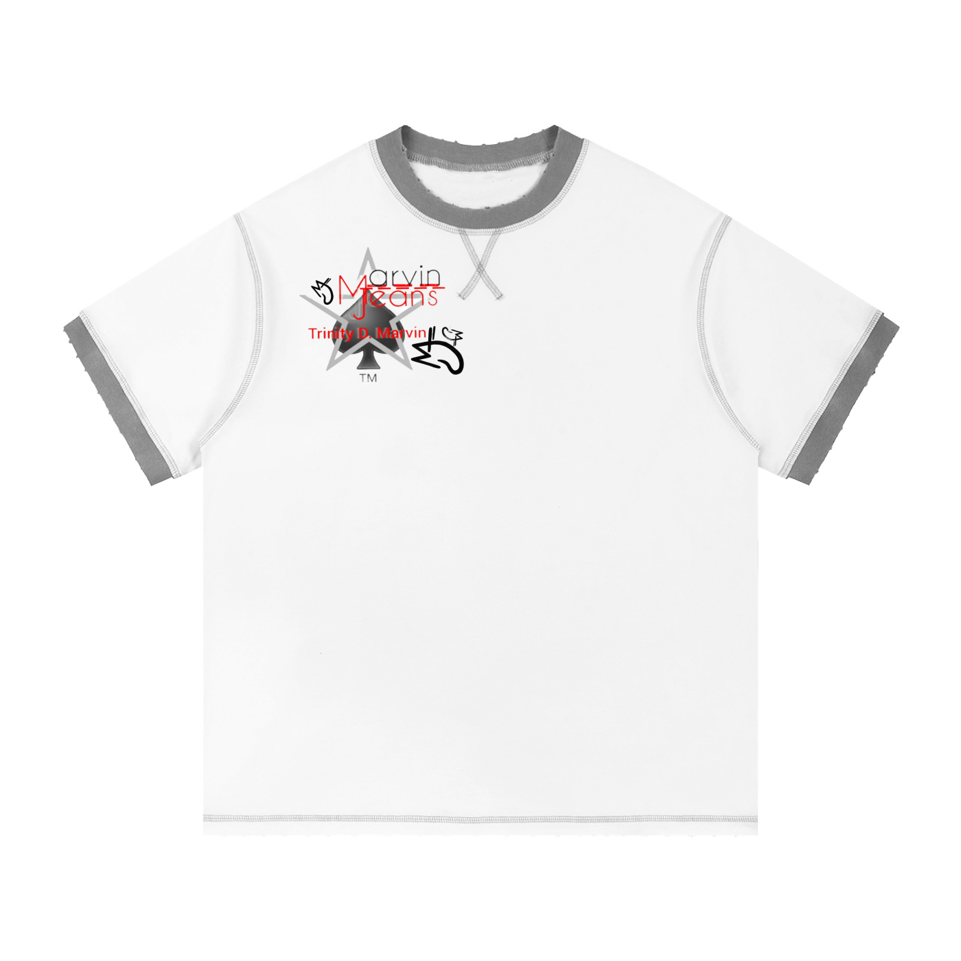 Contrast-Stitched Cotton T-Shirt