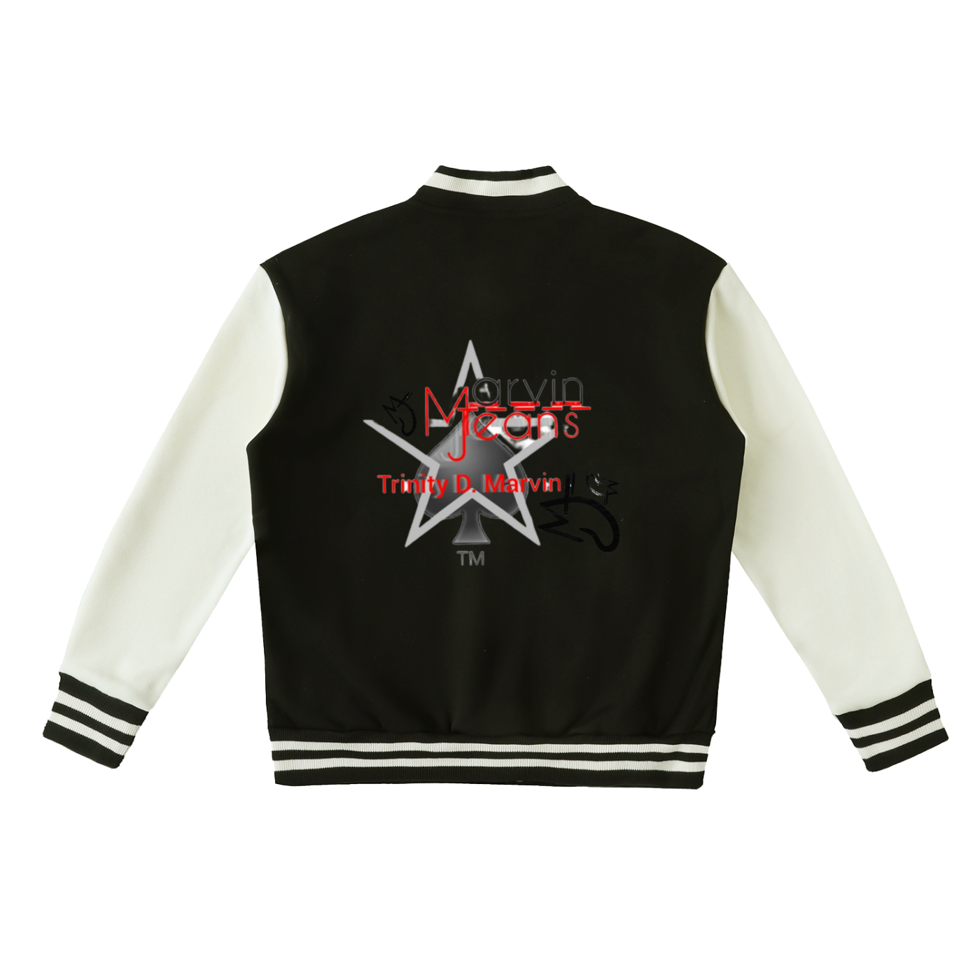 Two-Tone Fleeced Varsity Jacket