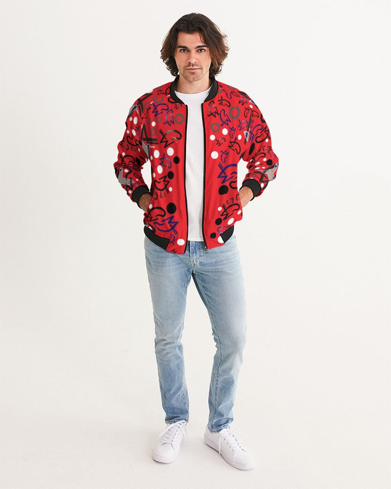 Young Marvin  Men's All-Over Print Bomber Jacket