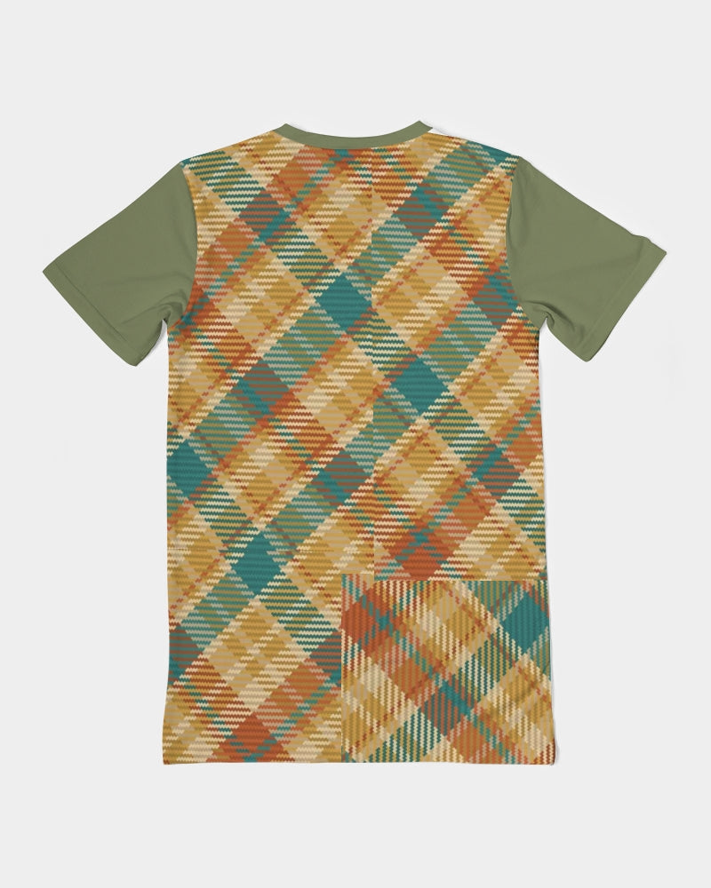 "Soft grid" Men's All-Over Print Pocket Tee