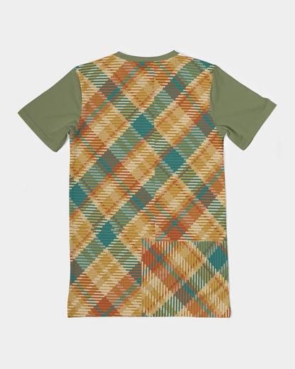 "Soft grid" Men's All-Over Print Pocket Tee
