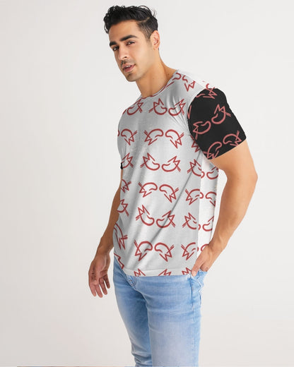 MJ Red & White Men's All-Over Print Tee