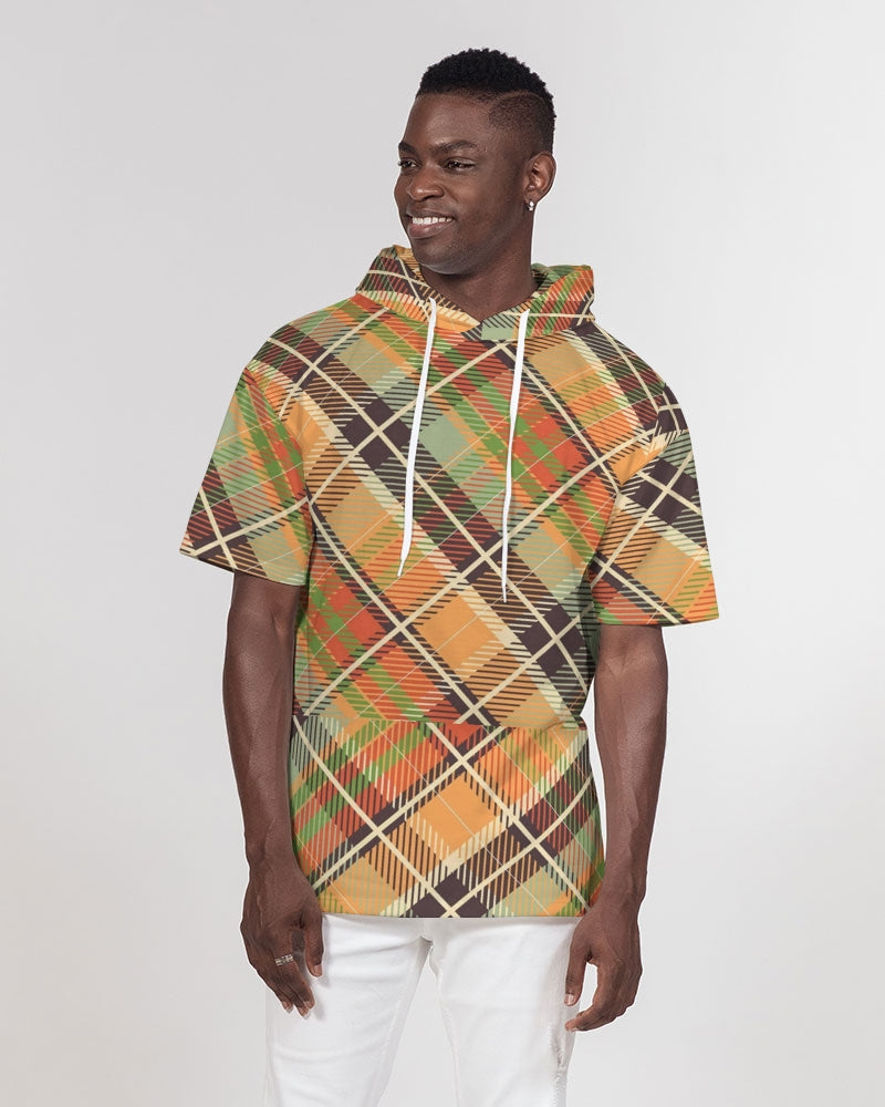 "No logo's" Men's All-Over Print Premium Heavyweight Short Sleeve Hoodie