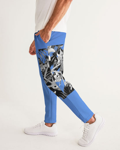 Kingly Blue  Men's All-Over Print Joggers