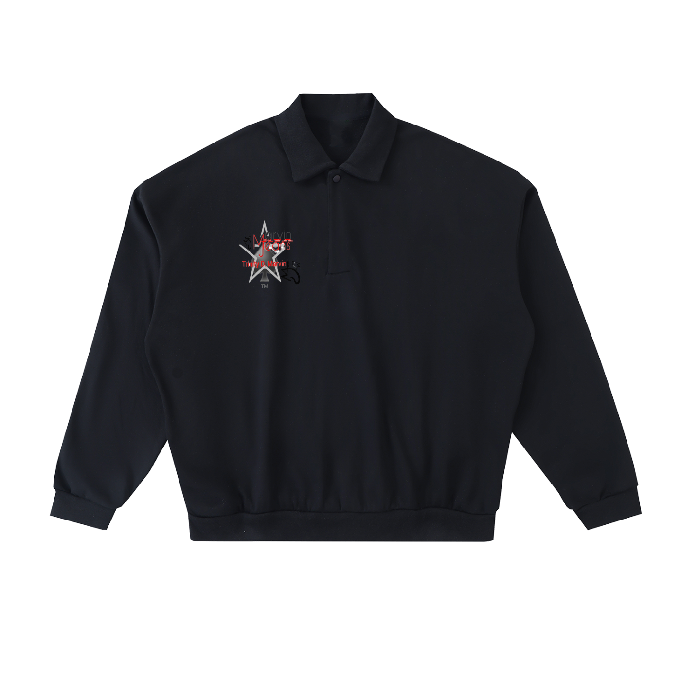 Heavyweight Fleece Polo Sweatshirt