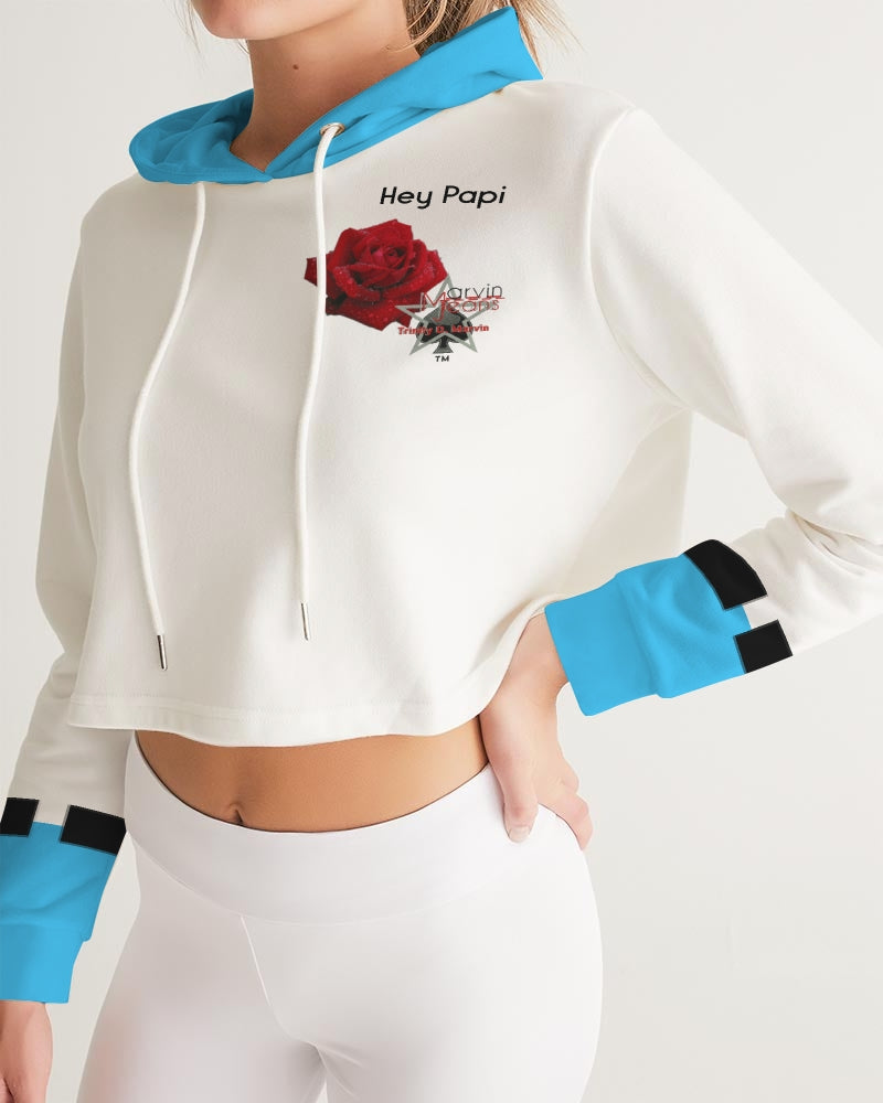 Hey Papi  Women's All-Over Print Cropped Hoodie