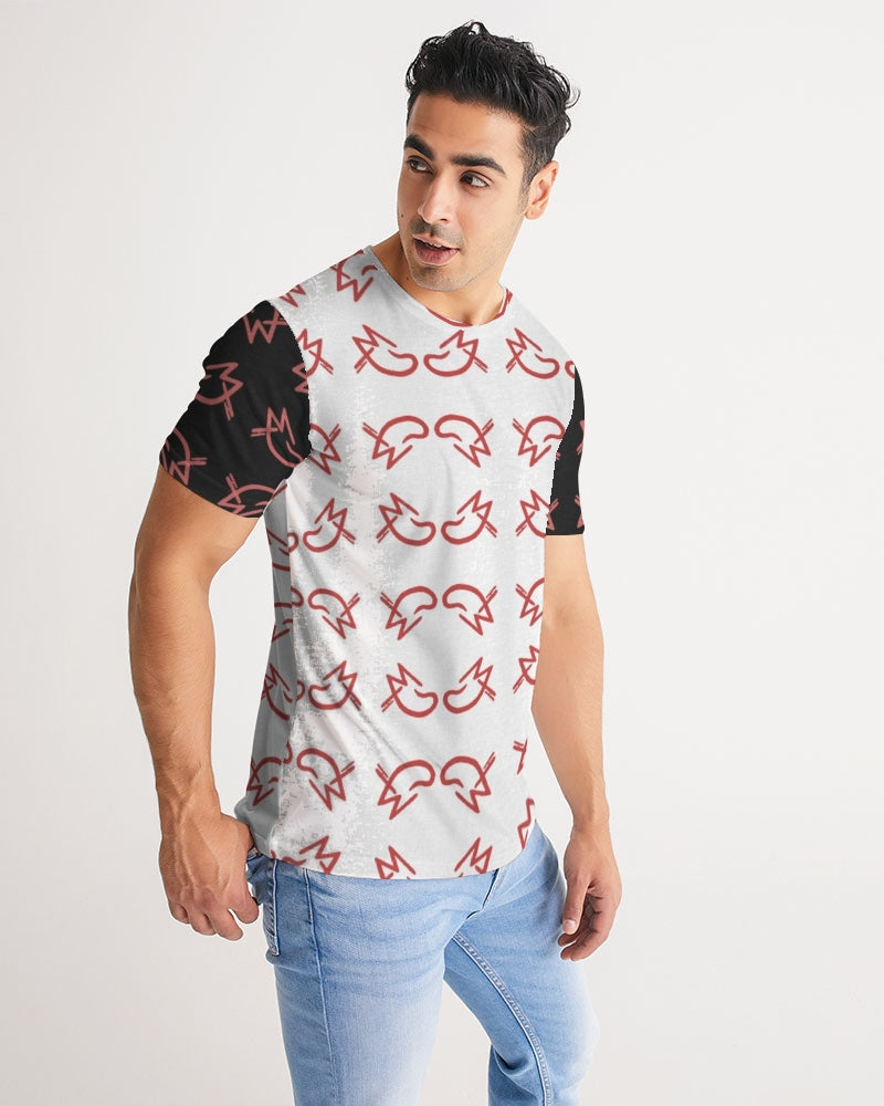 MJ Red & White Men's All-Over Print Tee