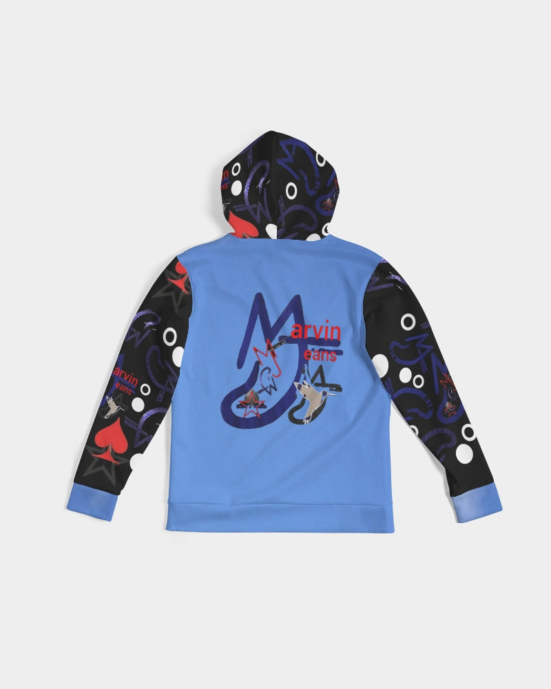 Kingly Blue  Men's All-Over Print Hoodie