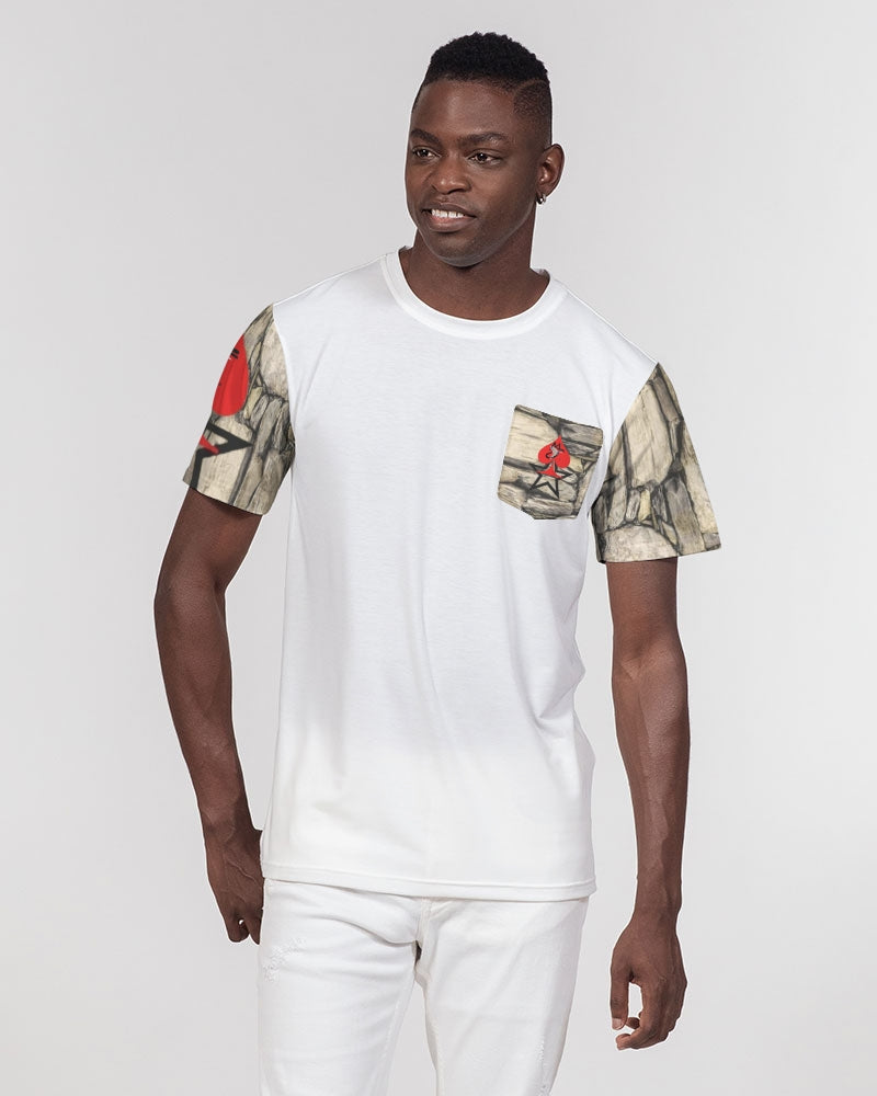 Stone Men's All-Over Print Pocket Tee