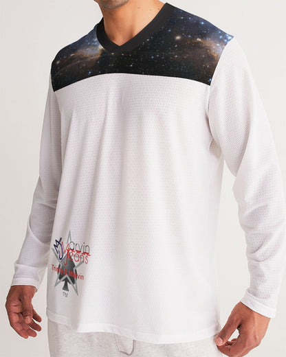Marvin Jeans be the BRAND wear the BRAND  Men's All-Over Print Long Sleeve Sports Jersey
