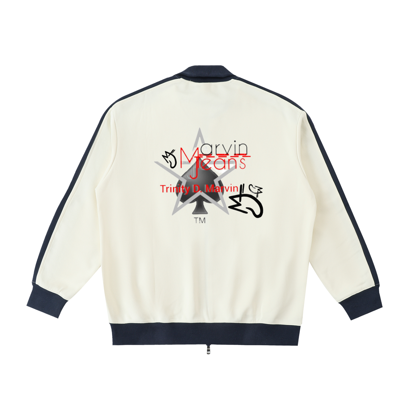 Contrast Trim Stand Collar Jacket