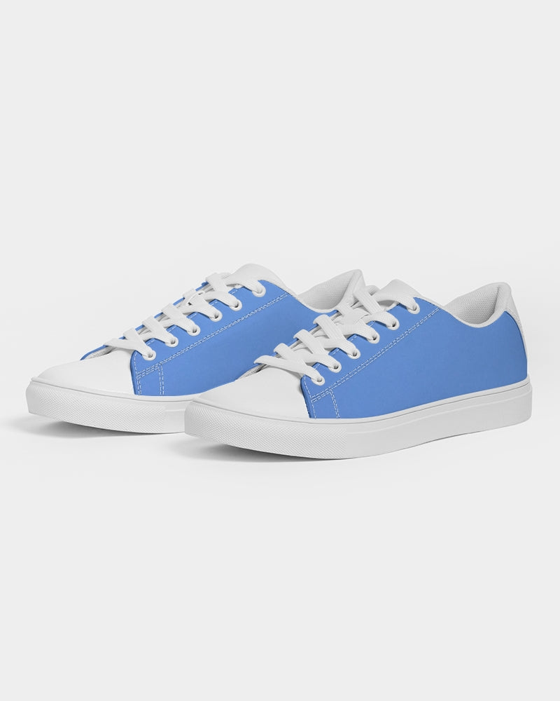 Kingly Blue  Men's Faux-Leather Sneaker