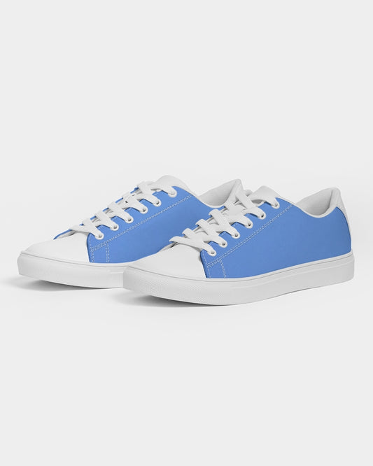 Kingly Blue  Men's Faux-Leather Sneaker