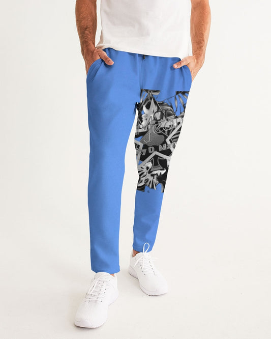 Kingly Blue  Men's All-Over Print Joggers