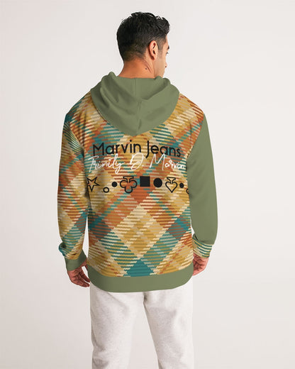 "Soft grid" Men's All-Over Print Hoodie