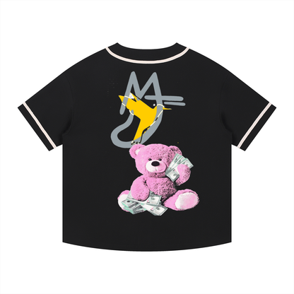 Contrast Piped Button-Up Jersey