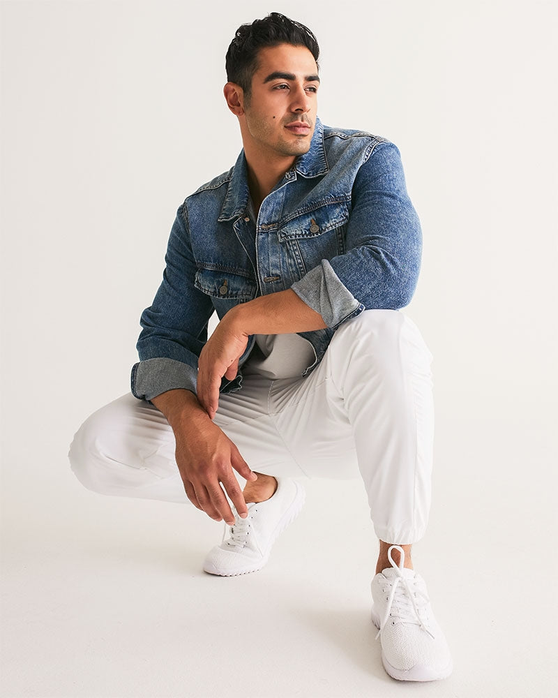 @ll white pro Men's All-Over Print Track Pants