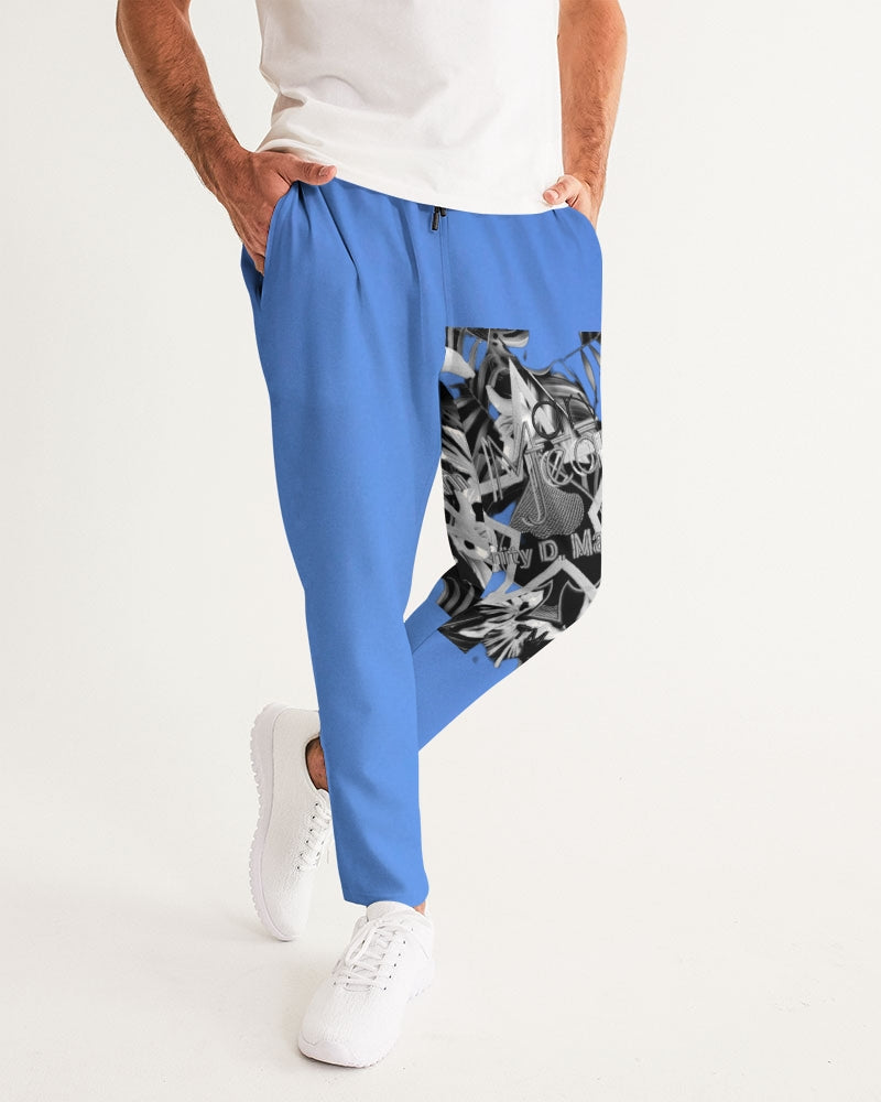 Kingly Blue  Men's All-Over Print Joggers