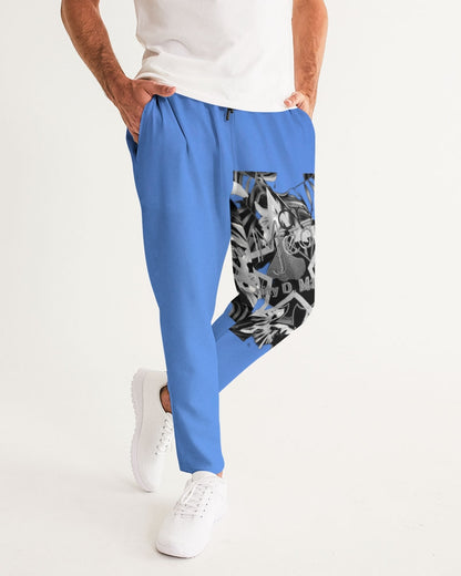 Kingly Blue  Men's All-Over Print Joggers