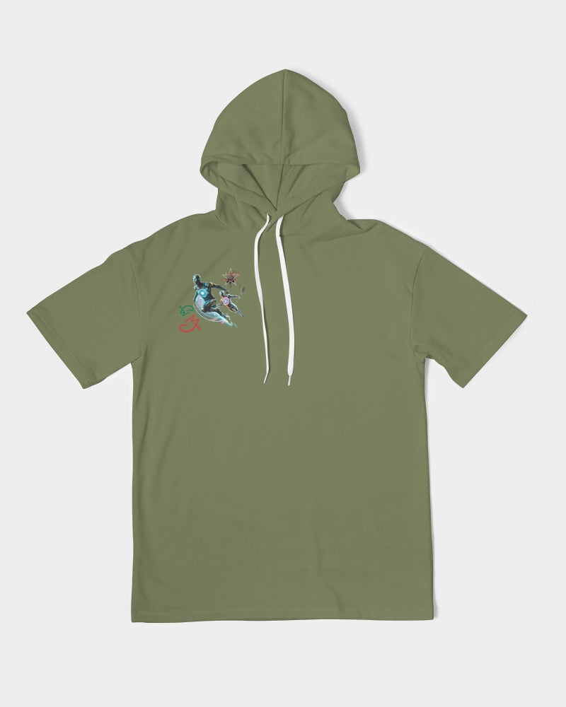 It's the BRAND for me Men's All-Over Print Premium Heavyweight Short Sleeve Hoodie