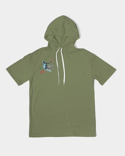 It's the BRAND for me Men's All-Over Print Premium Heavyweight Short Sleeve Hoodie