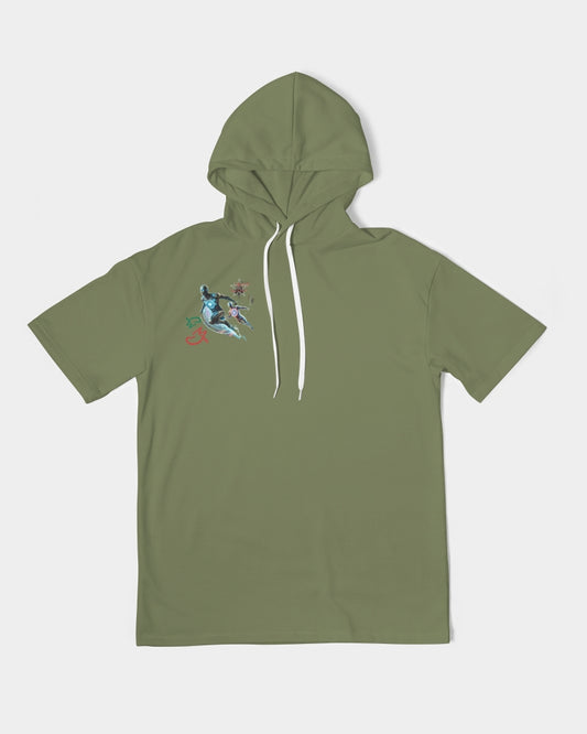 It's the BRAND for me Men's All-Over Print Premium Heavyweight Short Sleeve Hoodie