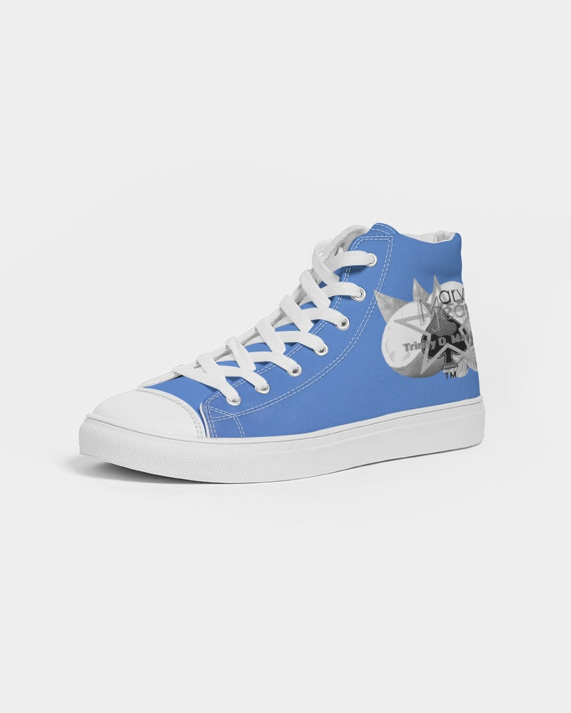 Kingly Blue  Men's Hightop Canvas Shoe