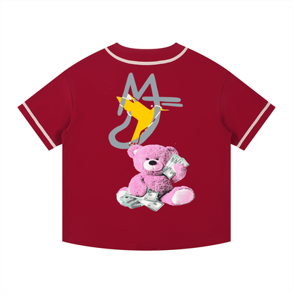 Contrast Piped Button-Up Jersey