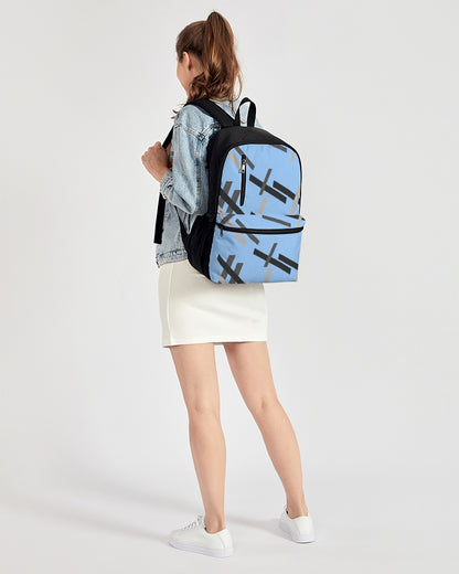 Built on business  Duo-Zip Front Canvas Backpack