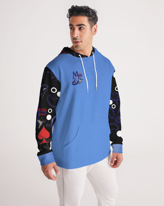 Kingly Blue  Men's All-Over Print Hoodie